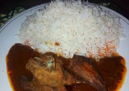 White Rice & Stew (Chicken)